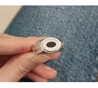 Prsteň z bieleho zlata 1243