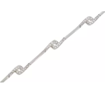 Náramok z bieleho zlata 1227