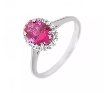 Prsteň z bieleho zlata 1495