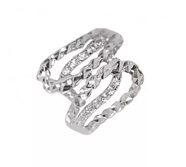 Prsteň z bieleho zlata 779