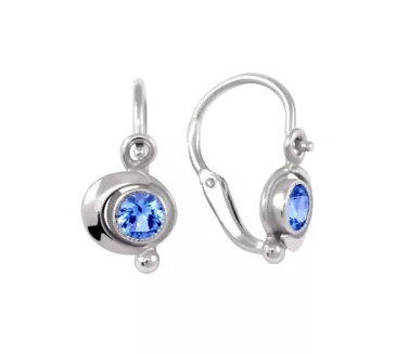 Detské náušnice z bieleho zlata 3760