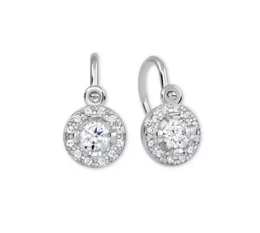 Detské náušnice z bieleho zlata 3761