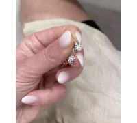 Detské náušnice z bieleho zlata 3785