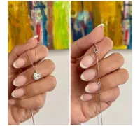 Retiazka z bieleho zlata 993