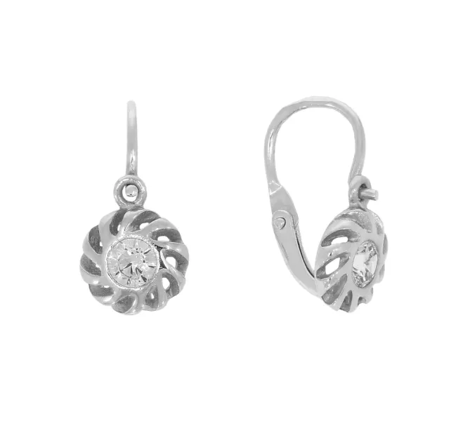 Detské náušnice z bieleho zlata 3786