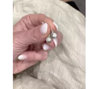 Detské náušnice z bieleho zlata 3786