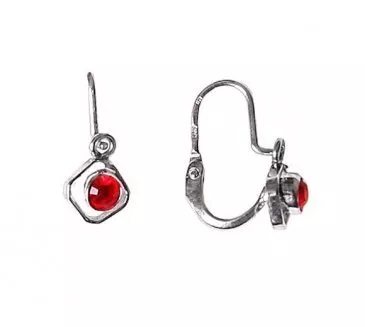 Detské náušnice z bieleho zlata 761