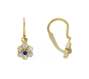 Detské zlaté náušnice 3776