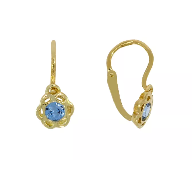 Detské zlaté náušnice 3777