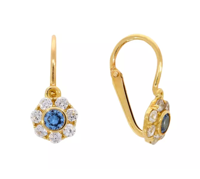 Detské zlaté náušnice 3778