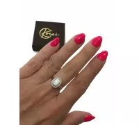 Prsteň z bieleho zlata 1638