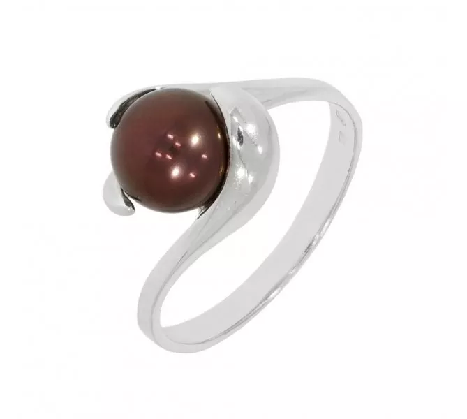 Prsteň z bieleho zlata 2131