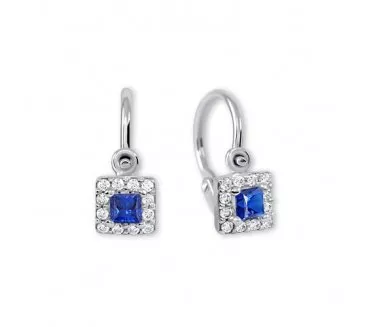 Detské náušnice z bieleho zlata 2318