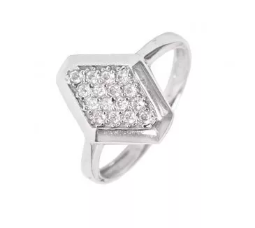 Prsteň z bieleho zlata 1349