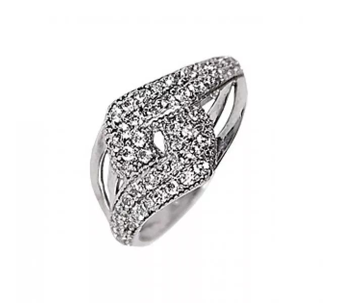 Prsteň z bieleho zlata 865