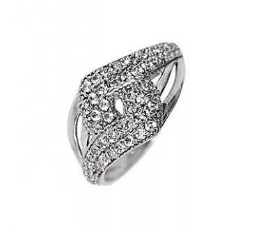 Prsteň z bieleho zlata 865