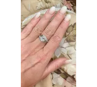 Prsteň z bieleho zlata 865