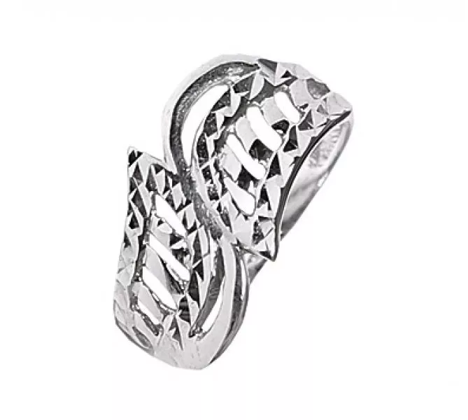 Prsteň z bieleho zlata 618