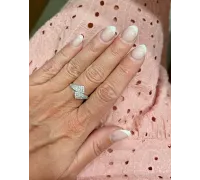 Prsteň z bieleho zlata 1347