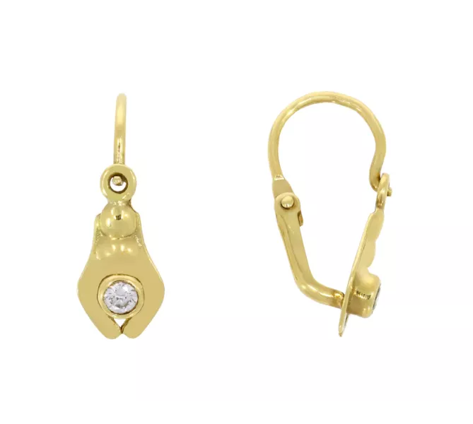 Detské zlaté náušnice 3784