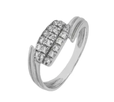 Prsteň z bieleho zlata 645