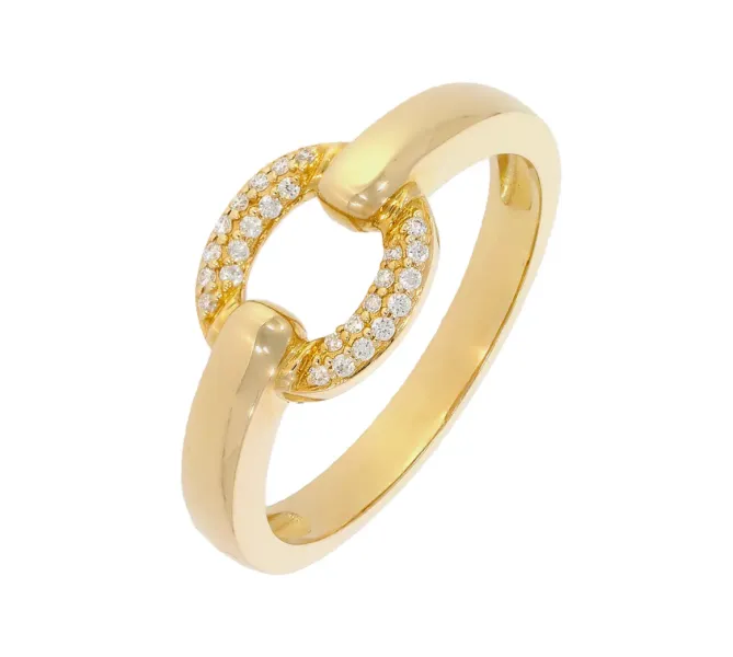 Diamantový zlatý prsteň 106