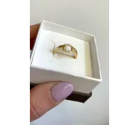 Diamantový zlatý prsteň 106