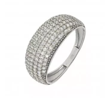 Prsteň z bieleho zlata 2067
