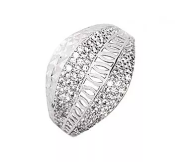 Prsteň z bieleho zlata 890