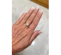 Prsteň z bieleho zlata 553