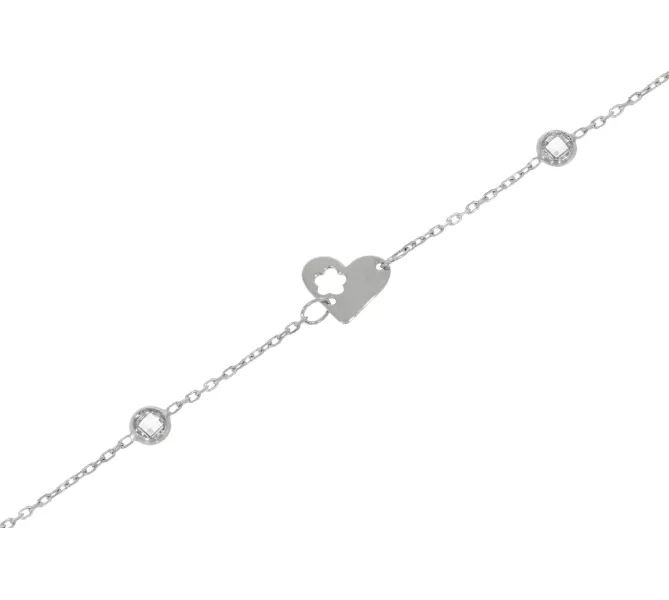 Náramok z bieleho zlata 1105