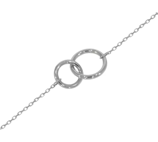 Náramok z bieleho zlata 1107