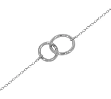 Náramok z bieleho zlata 1107