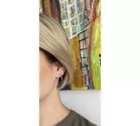 Náušnice z bieleho zlata 2205