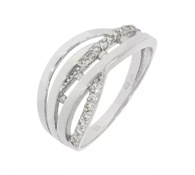 Prsteň z bieleho zlata 1868