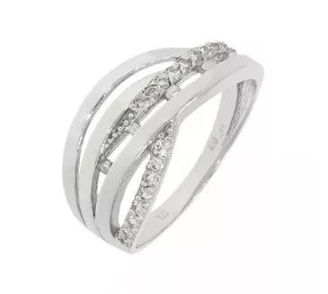 Prsteň z bieleho zlata 1868