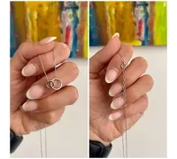 Retiazka z bieleho zlata 1120