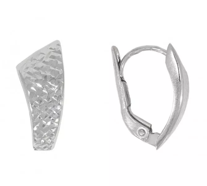 Náušnice z bieleho zlata 2107