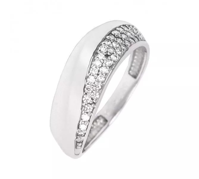 Prsteň z bieleho zlata 1382