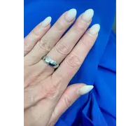 Prsteň z bieleho zlata 1382