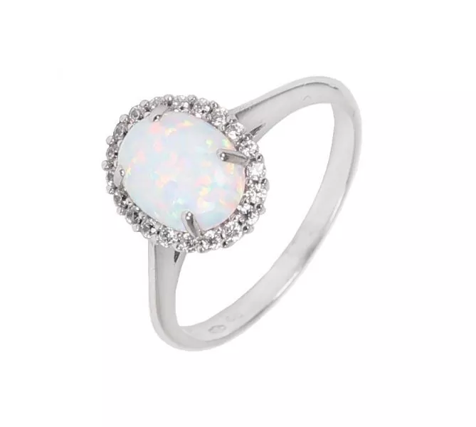 Prsteň z bieleho zlata 1420