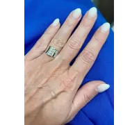 Prsteň z bieleho zlata 1481