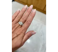 Prsteň z bieleho zlata 351