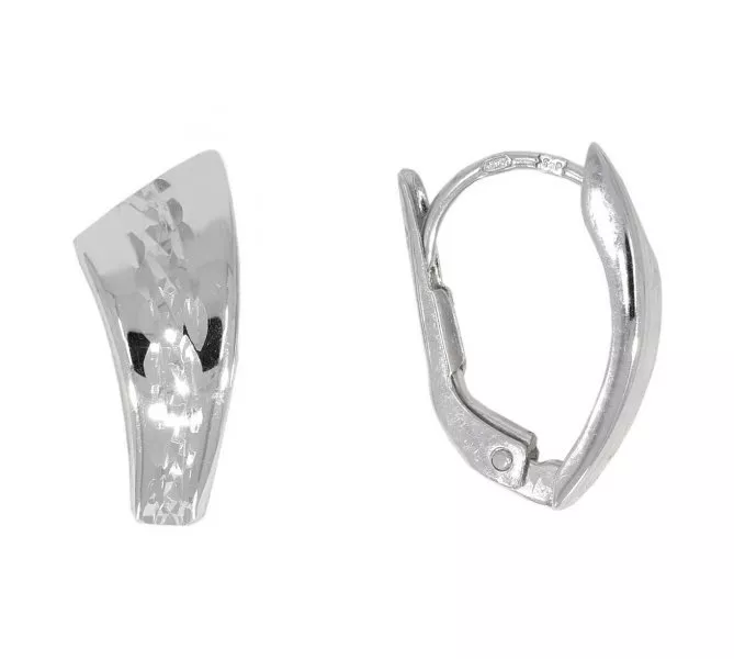 Náušnice z bieleho zlata 2106