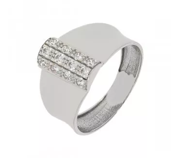 Prsteň z bieleho zlata 1819
