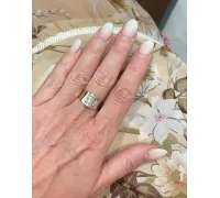 Prsteň z bieleho zlata 1819