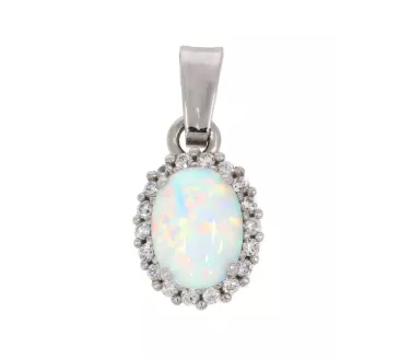 Prívesok z bieleho zlata 1379