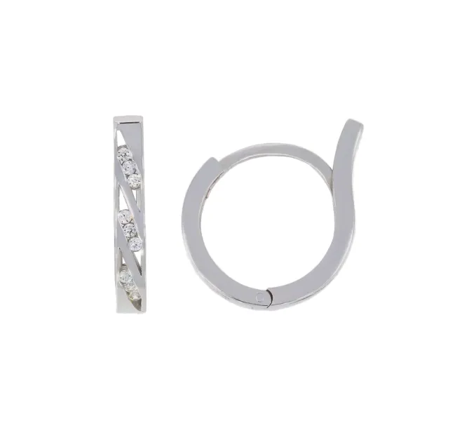Náušnice z bieleho zlata 4176