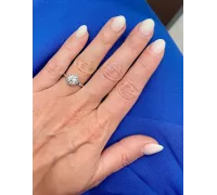 Prsteň z bieleho zlata 1858