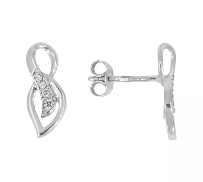 Náušnice z bieleho zlata 2534